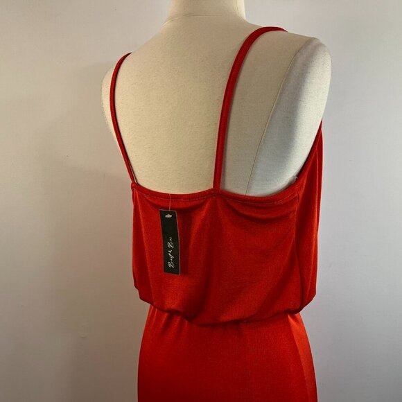 Brit & Bri Women's Red Slinky Stretch Dress - Size Medium - NWT - Picture 4 of 5